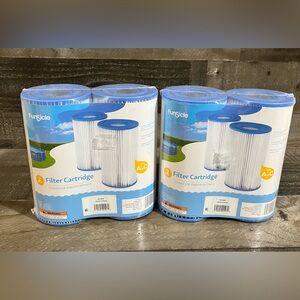 4 New Funsicle Filter Cartridges Universal Replacement Type A or C Pool Filter